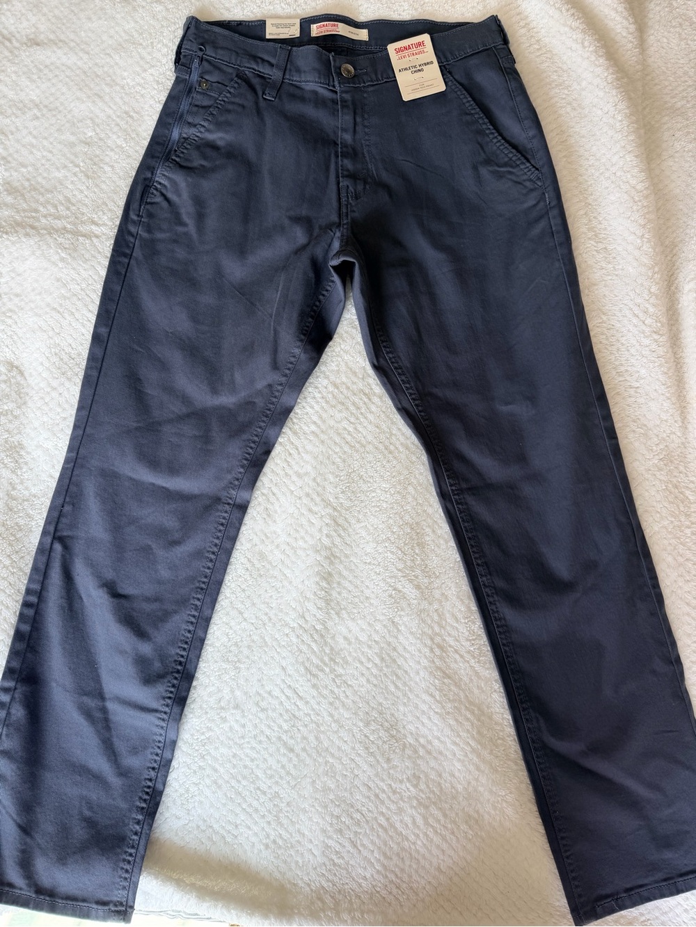 Signature by Levi Strauss Dark grey Straight athletic Chinos